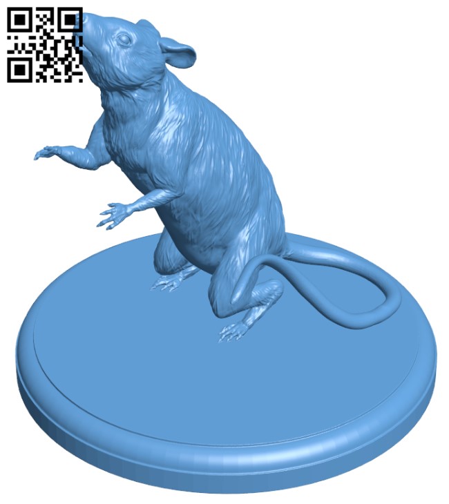 Rat H003596 file stl free download 3D Model for CNC and 3d printer
