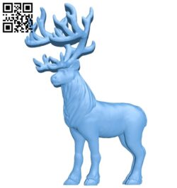 Reindeer A006817 download free stl files 3d model for CNC wood carving