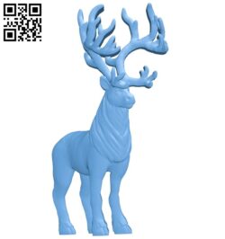 Reindeer A006818 download free stl files 3d model for CNC wood carving