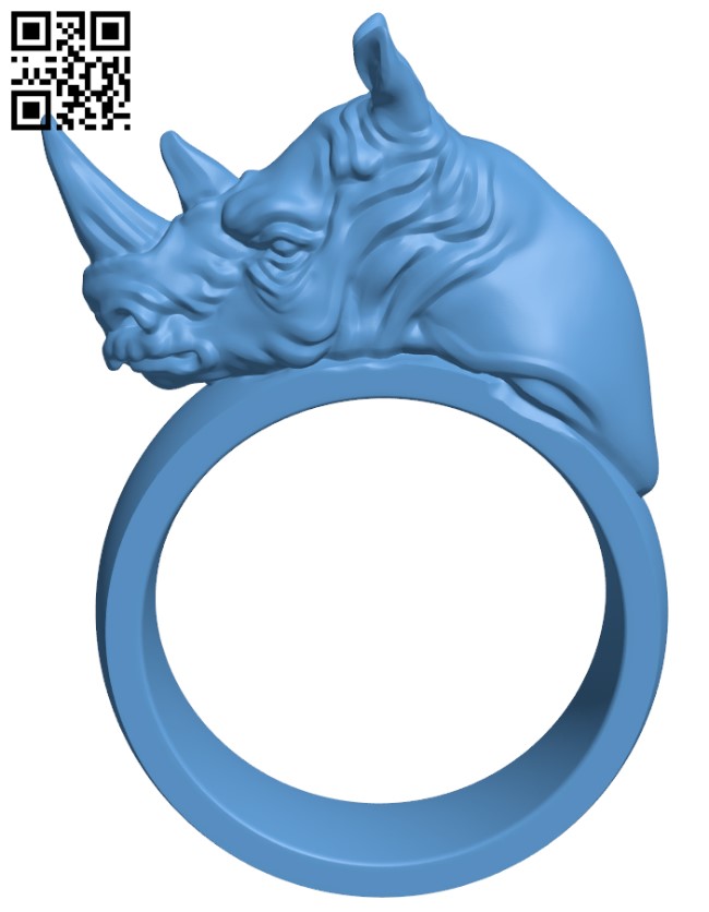 Rhino Ring H003844 file stl free download 3D Model for CNC and 3d printer