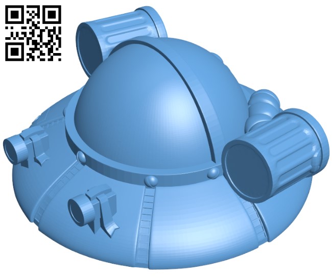Rick Sanchez Spaceship H003726 file stl free download 3D Model for CNC and 3d printer