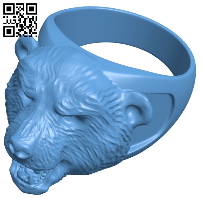 Ring Bear H003896 file stl free download 3D Model for CNC and 3d printer
