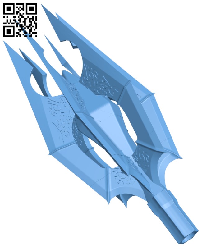 Saurons Mace - Battle Mops H003660 file stl free download 3D Model for CNC and 3d printer