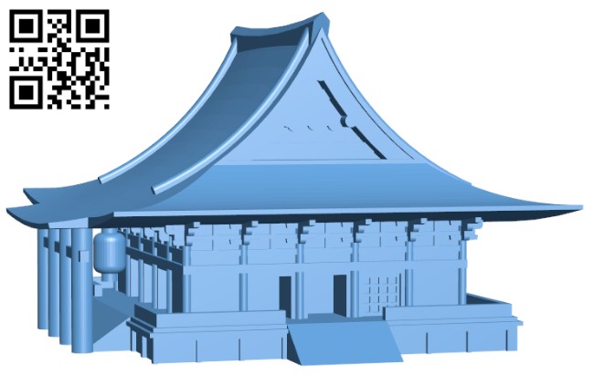 Sensoji Hall H003418 file stl free download 3D Model for CNC and 3d printer