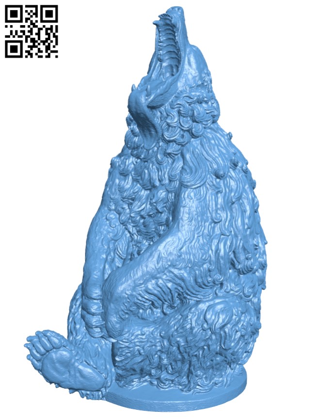Sitting Bear H004103 file stl free download 3D Model for CNC and 3d printer