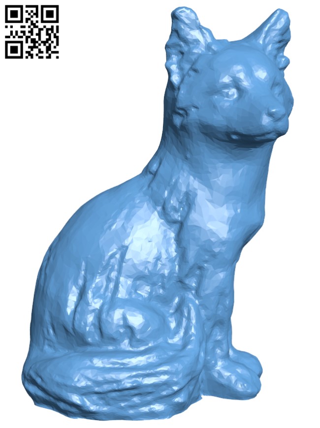 Sitting Fox H003314 file stl free download 3D Model for CNC and 3d printer
