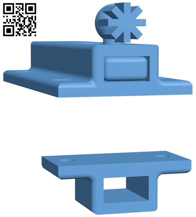 Sliding door bolt H004106 file stl free download 3D Model for CNC and 3d printer