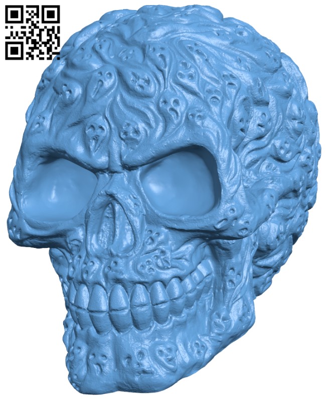 Souls Skull H004107 file stl free download 3D Model for CNC and 3d printer