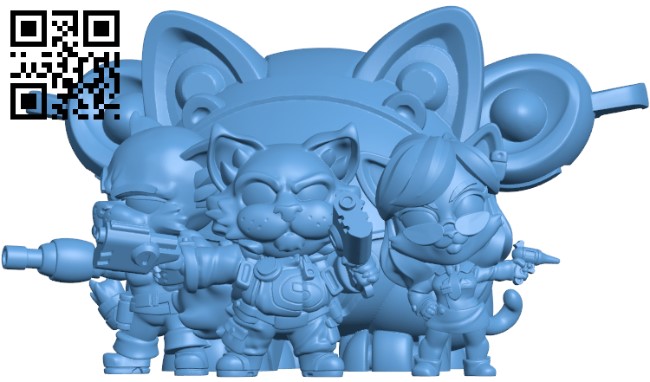 Space Catventure Gordito Playset H004108 file stl free download 3D Model for CNC and 3d printer