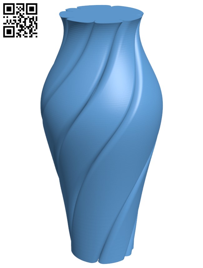 Spin Vase H003363 file stl free download 3D Model for CNC and 3d printer