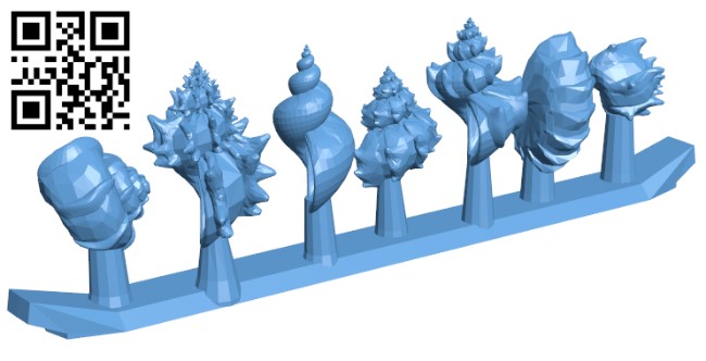 Spiral Shells H003603 file stl free download 3D Model for CNC and 3d printer