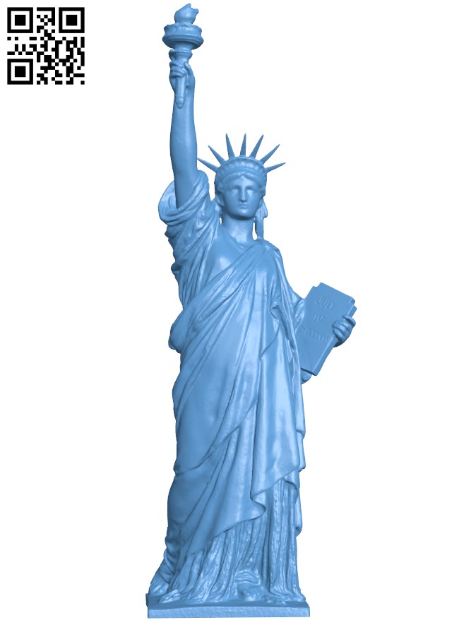 Statue of Liberty H004109 file stl free download 3D Model for CNC and 3d printer