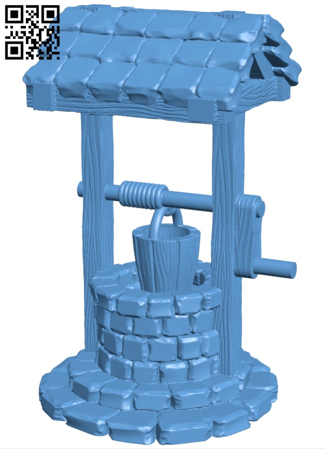 Stone well H003729 file stl free download 3D Model for CNC and 3d printer