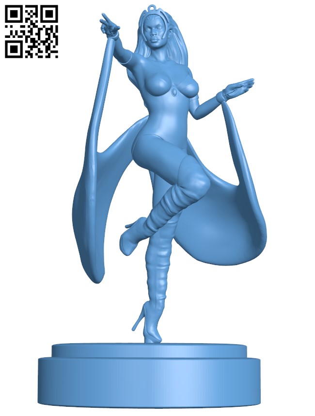 Storm- Xmen H003422 file stl free download 3D Model for CNC and 3d printer