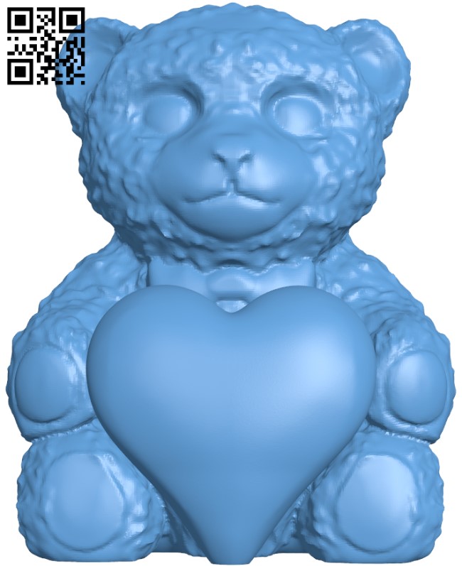 Teddy Bear H004112 file stl free download 3D Model for CNC and 3d printer