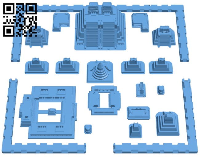 Tenochtitlan - Mexico H003426 file stl free download 3D Model for CNC and 3d printer