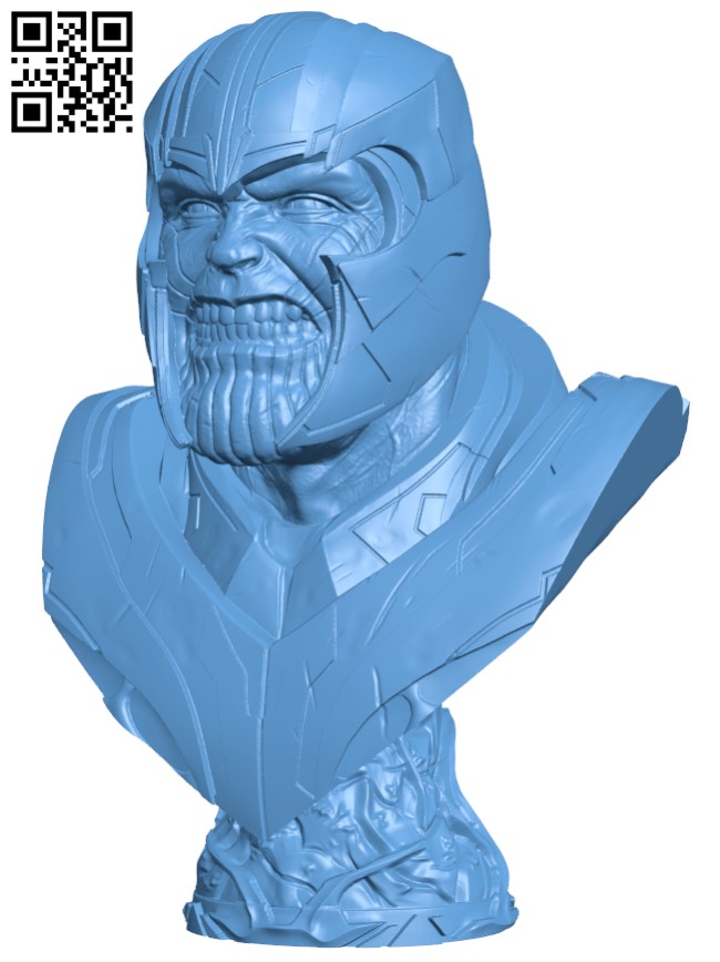 Thanos Bust H003431 file stl free download 3D Model for CNC and 3d printer