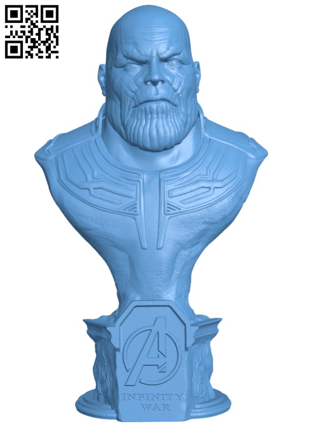 Thanos bust H003916 file stl free download 3D Model for CNC and 3d printer