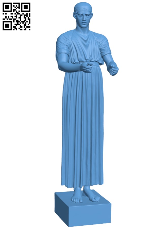 The Charioteer of Delphi H003948 file stl free download 3D Model for CNC and 3d printer