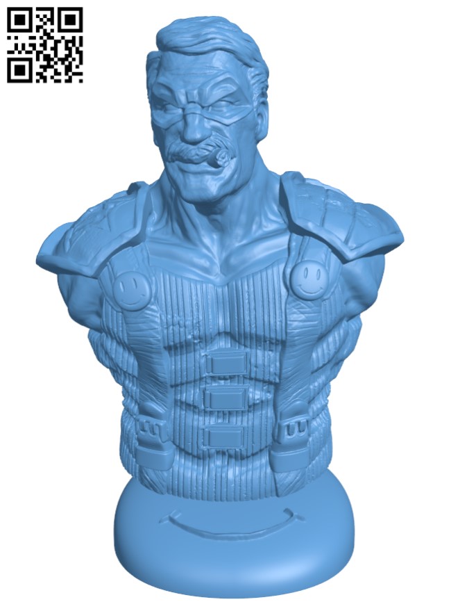 The Comedian - Watchmen H003730 file stl free download 3D Model for CNC and 3d printer