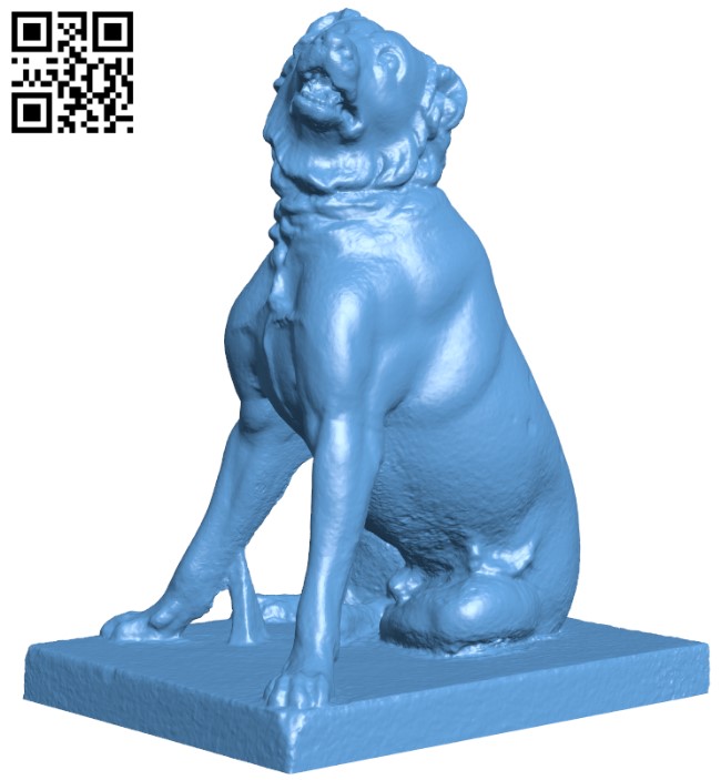 The Dog of Alcibiades H004115 file stl free download 3D Model for CNC and 3d printer