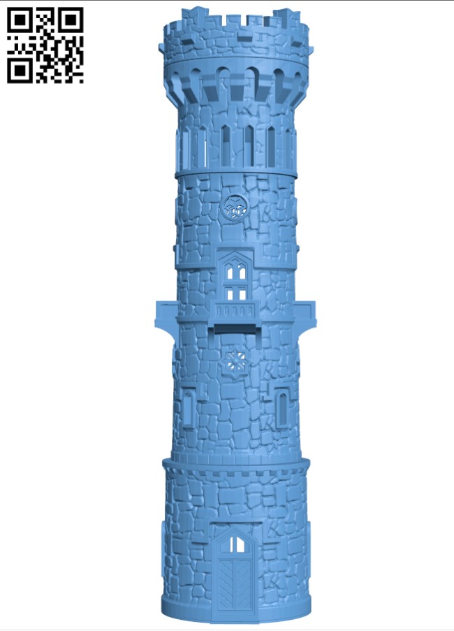The Lookout Tower H003950 file stl free download 3D Model for CNC and 3d printer