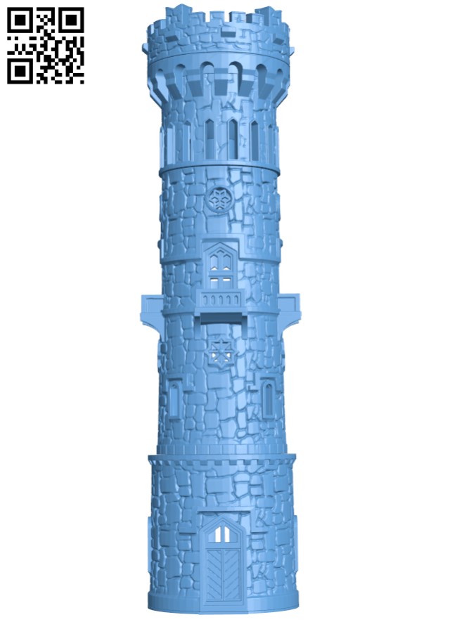 The Lookout Tower H004117 file stl free download 3D Model for CNC and 3d printer