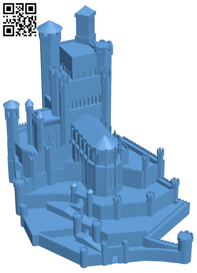 The Red Keep - Game of Thrones H003955 file stl free download 3D Model for CNC and 3d printer