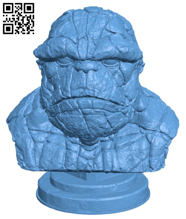 The Thing Bust H003958 file stl free download 3D Model for CNC and 3d printer