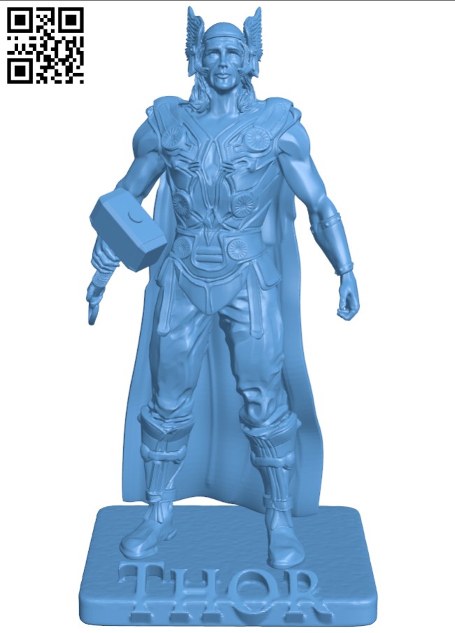 Thor - Marvel Superhero H003665 file stl free download 3D Model for CNC and 3d printer