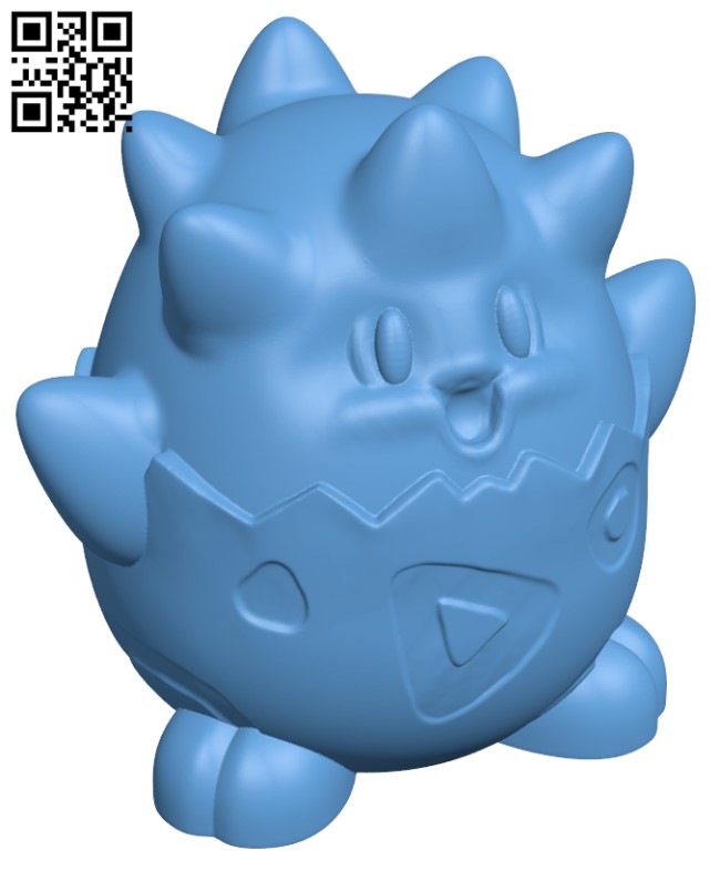 Togebi - Pokemon H003608 file stl free download 3D Model for CNC and 3d printer