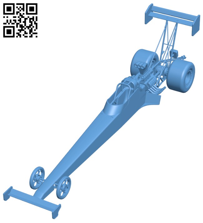 Top Fuel Dragster H003947 file stl free download 3D Model for CNC and 3d printer