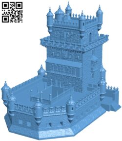Torre de Belem H003429 file stl free download 3D Model for CNC and 3d printer