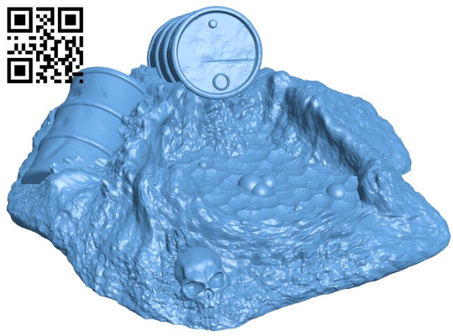 Toxic scatter terrain H003280 file stl free download 3D Model for CNC and 3d printer