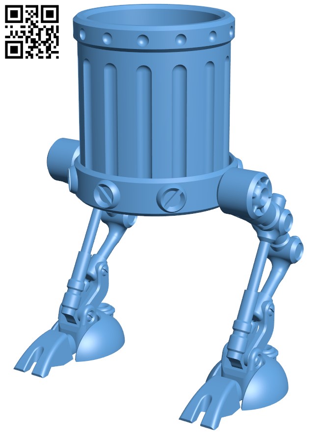 Trash Walker H003492 file stl free download 3D Model for CNC and 3d printer