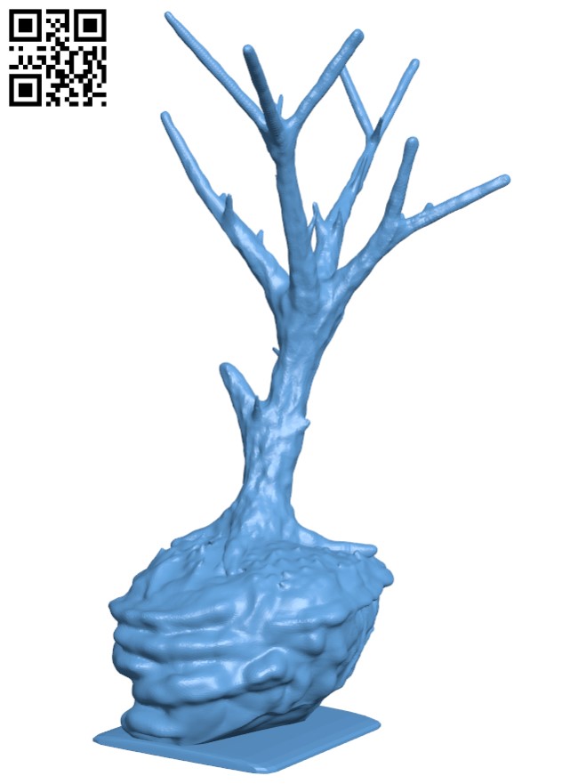 Tree on the rock H004121 file stl free download 3D Model for CNC and 3d printer