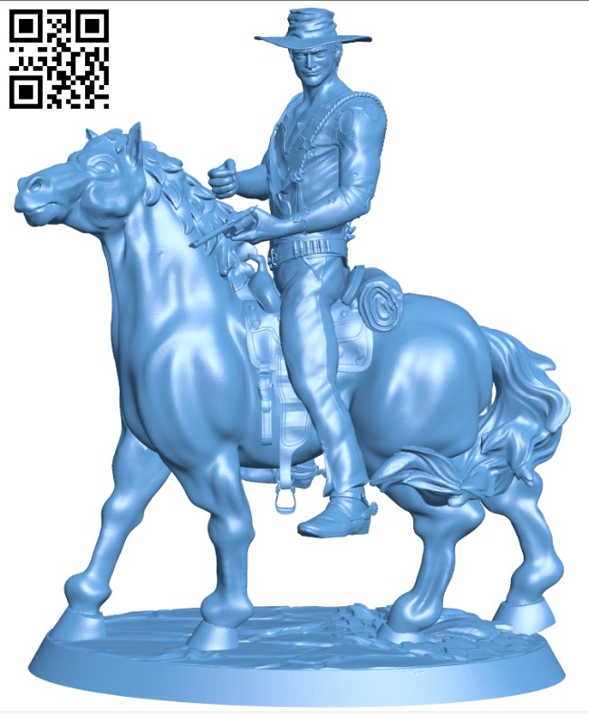 Trinity Horseman Wild West H003733 file stl free download 3D Model for CNC and 3d printer