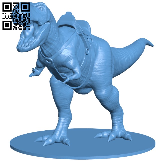 Dino T-Rex Google Chrome - Dinosauro T-rex by FSMaker, Download free STL  model