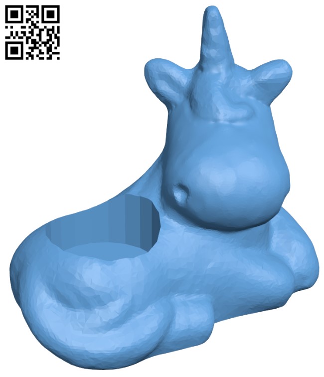 Unicorn Tea Light H003669 file stl free download 3D Model for CNC and 3d printer