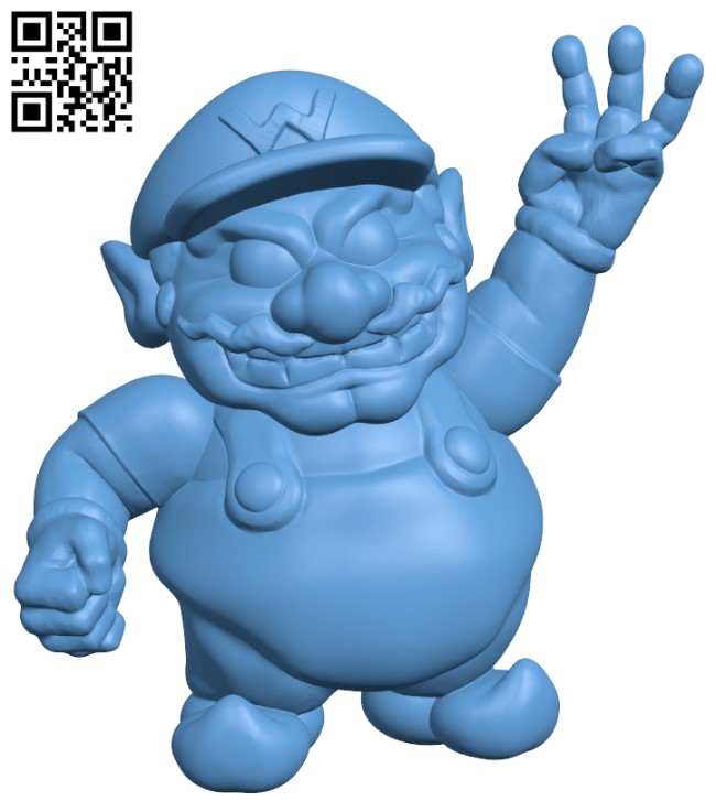 Wario H003968 file stl free download 3D Model for CNC and 3d printer