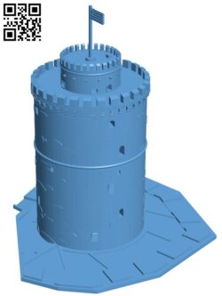 White Tower of Thessaloniki – Greece H003495 file stl free download 3D Model for CNC and 3d printer