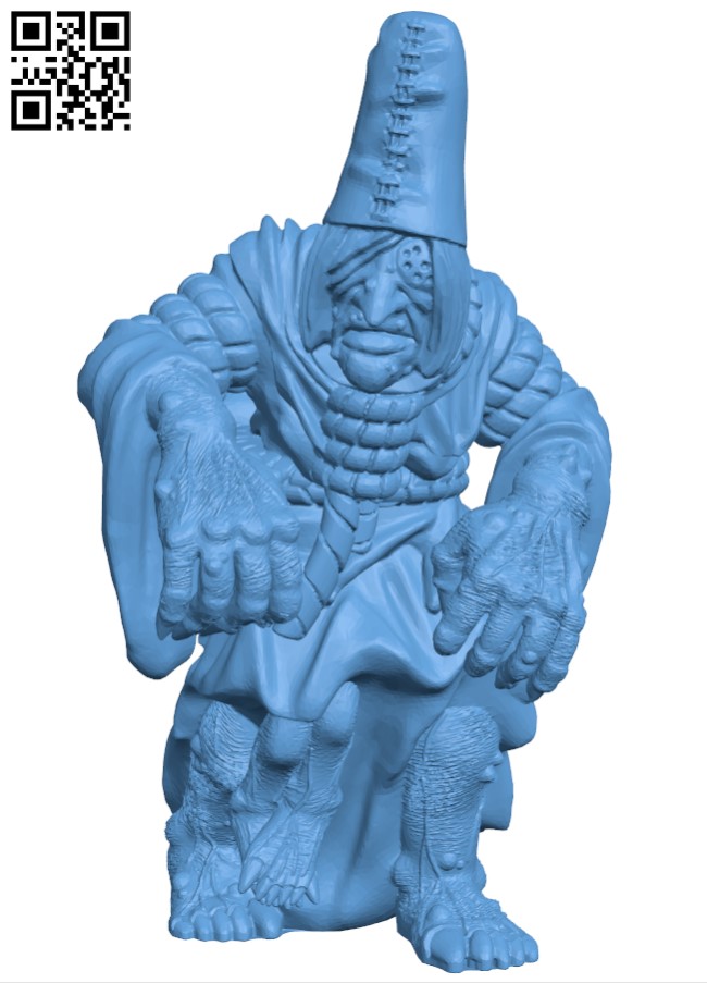 Witcher Crone 3 H003972 file stl free download 3D Model for CNC and 3d printer