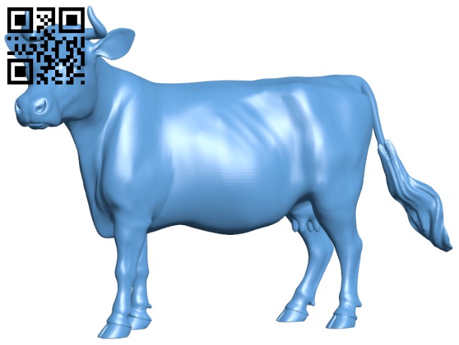 Young cow H003376 file stl free download 3D Model for CNC and 3d printer