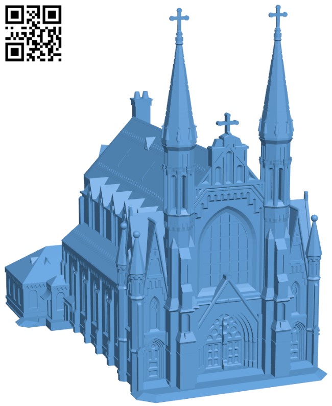 Alabama - Birmingham Cathedral H004790 file stl free download 3D Model for CNC and 3d printer