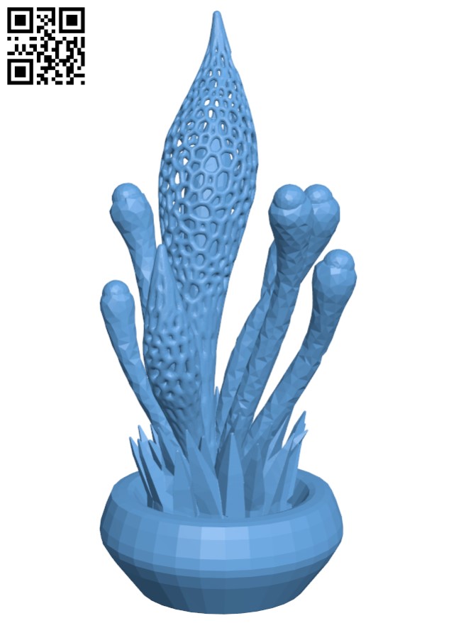 Alien Garden H004370 file stl free download 3D Model for CNC and 3d printer