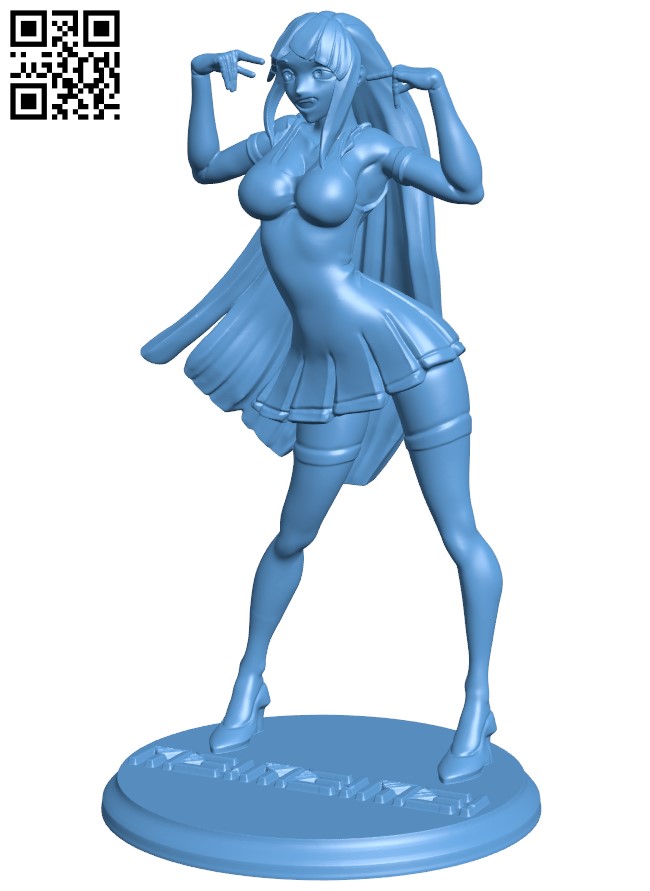Anime Girl H004371 file stl free download 3D Model for CNC and 3d printer