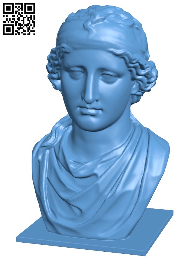 Aphrodite Bust H004499 file stl free download 3D Model for CNC and 3d printer