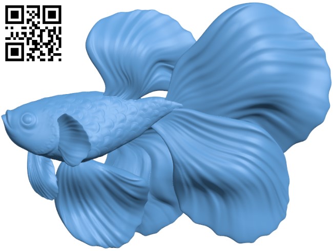 Betta Fish H004377 file stl free download 3D Model for CNC and 3d printer