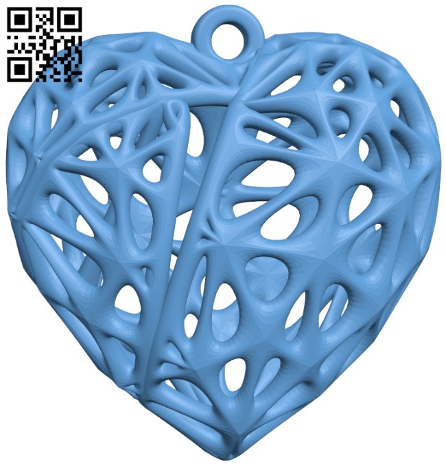 Broken heart earring H004732 file stl free download 3D Model for CNC and 3d printer