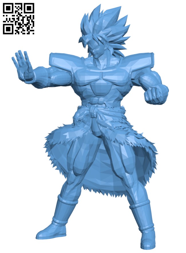 Broly - Dragon ball H004382 file stl free download 3D Model for CNC and 3d printer
